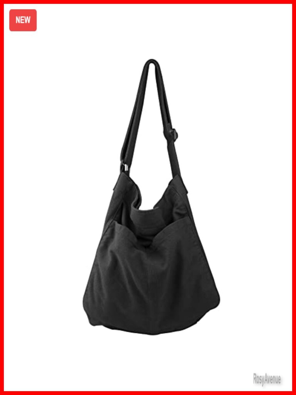 Canvas Hobo Crossbody Shoulder Tote Bag Multi-Pocket Casual Messenger Purse